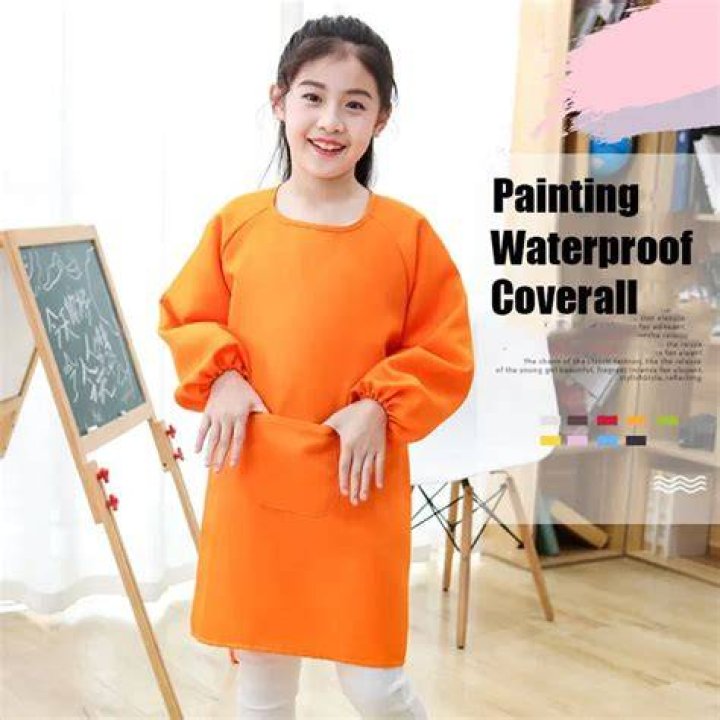 Coverall in a pottery class