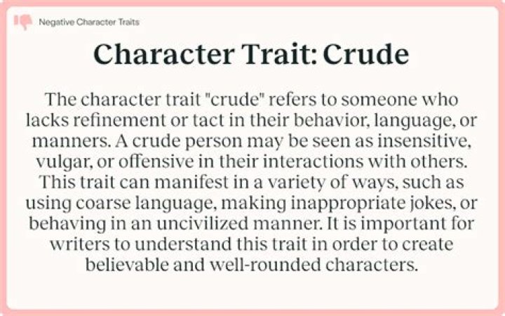 Crude person
