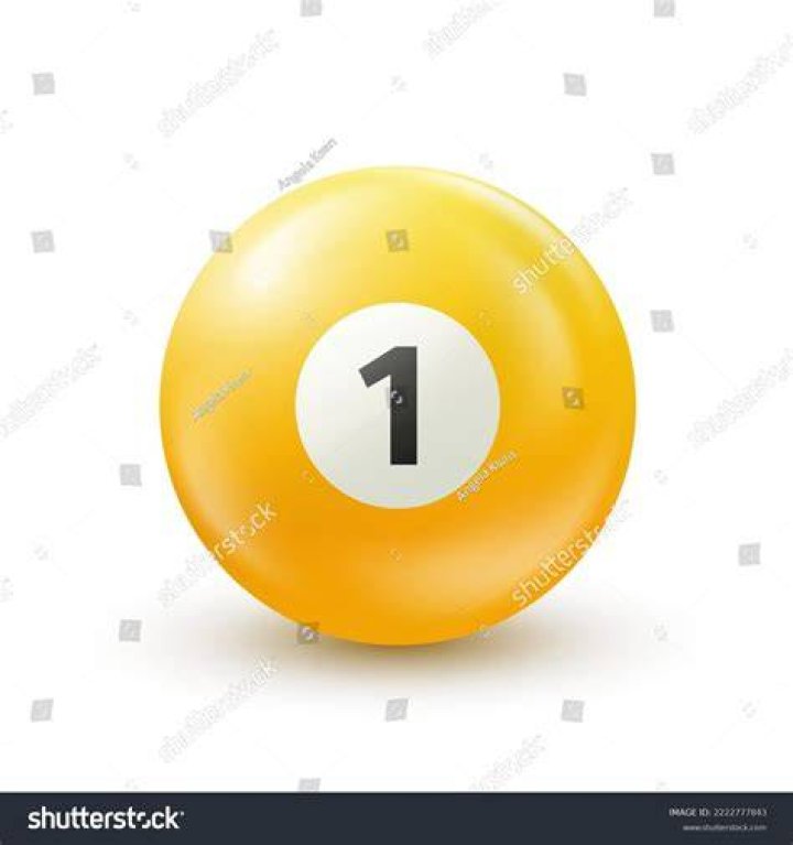 Number on a solid yellow pool ball